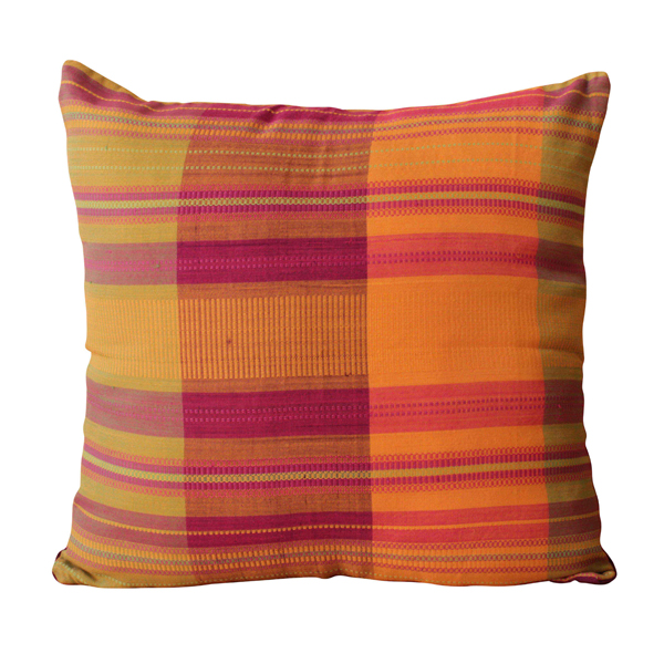 Multicoloured striped cushion covers in sets of 2
